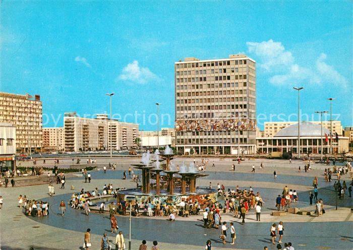 BERLIN CITY Alexanderplatz Haus des Lehrers Kongresshalle Hauptstadt der DDR