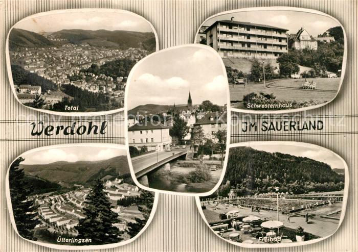 Werdohl Total Schwesternhaus Bruecke Freibad uetterlingsen