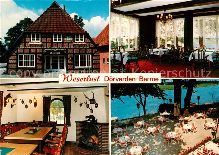 Barme Verden Restaurant Weserlust Terrasse