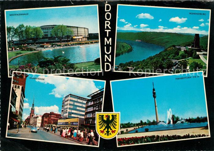 Dortmund Westfalenhalle Hohensyburg Kampstrasse Fernsehturm