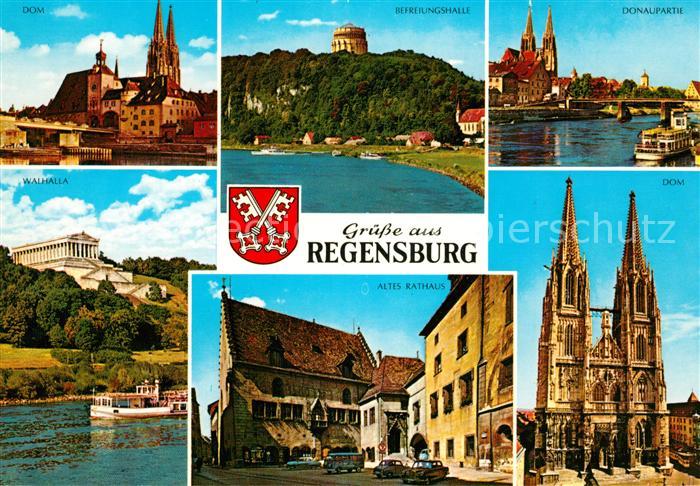 REGENSBURG Bayern Dom Befreiungshalle Donau Walhalla Altes Rathaus