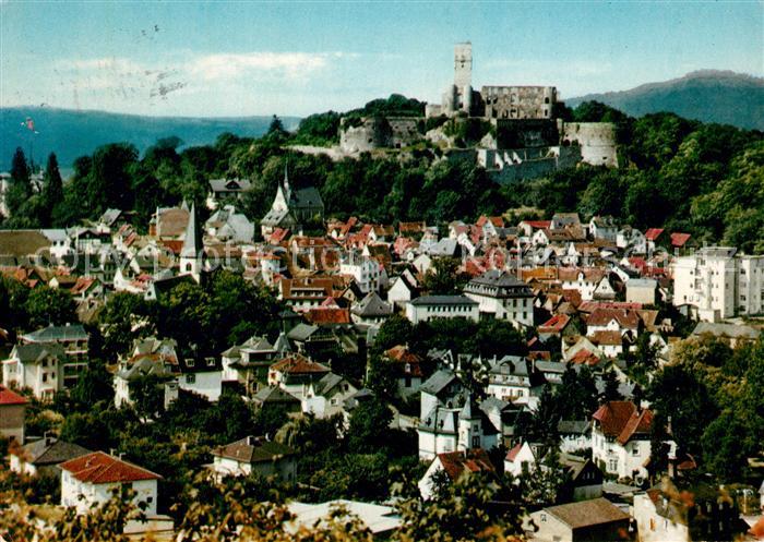 Koenigstein Taunus Stadtpanorama mit Burg Heilklimatischer Kurort