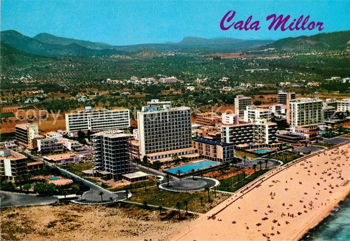 Cala Millor Mallorca Strand Hotels Fliegeraufnahme