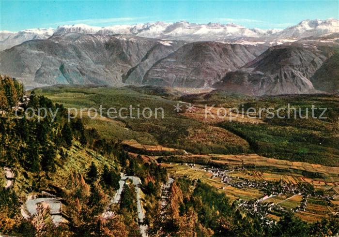 La Mendola Bolzano Vista sulle Dolomiti Mendel Blick auf Dolomiten
