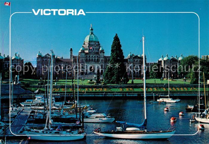 Victoria British Columbia Parliament Buildings borders of Inner Harbor