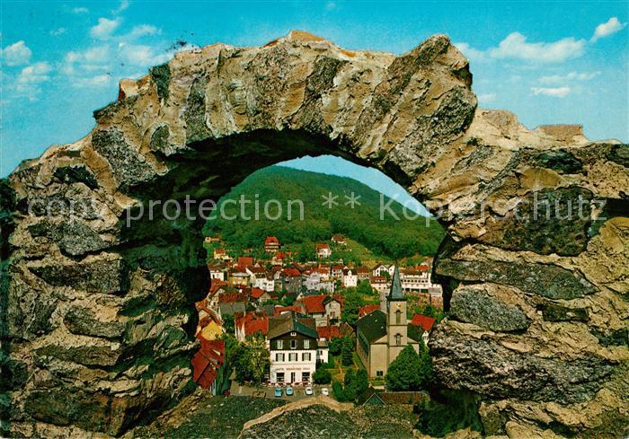 Lindenfels Odenwald Durchblick von der Burg aus Luftkurort