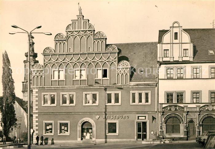 Weimar Thueringen Markt Reisebuero Giebelhaus