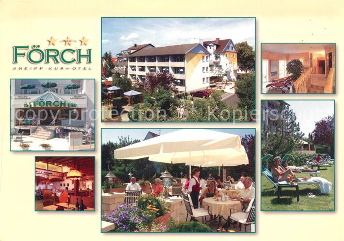 Bad Woerishofen Kneipp Kurhotel Foerch Restaurant Terrasse Liegewiese