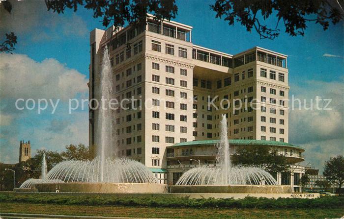 Houston Texas USA Mecom Fountain Warwick Hotel