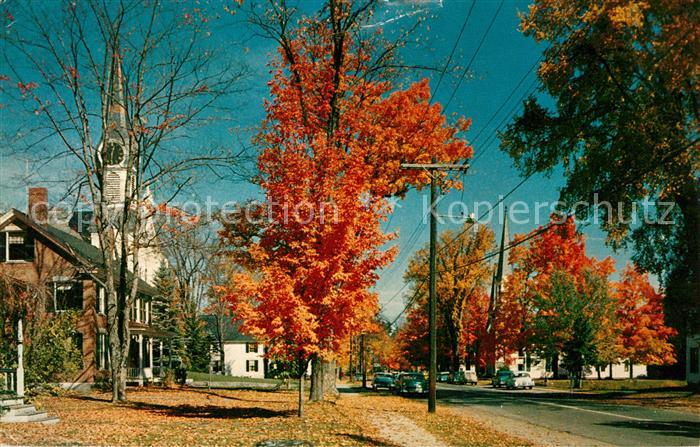 Bradford Vermont Main Street Herbststimmung