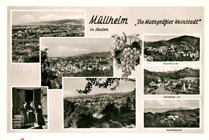 Muellheim Baden Badenweiler Sulzburg Hochblauen Panoramen Trachten