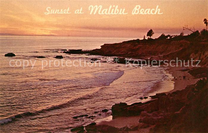 Malibu Strand Sonnenuntergang