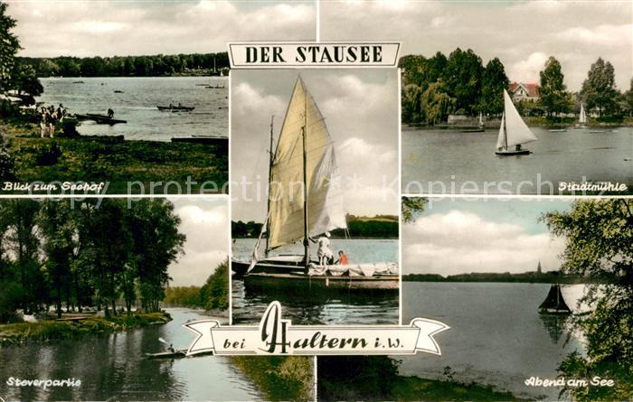 Haltern See Stausee Stadtmuehle Stover Seehof Abend