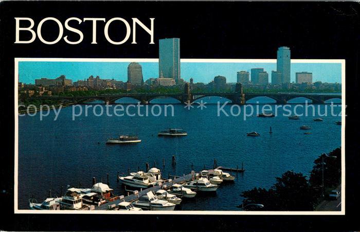 Boston Massachusetts Skyline Longfellow Bridge