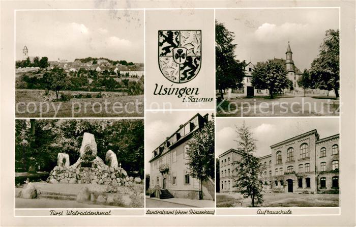 Usingen Fuerst Walraddenkmal Aufbauschule Landratsamt Prinzenhaus