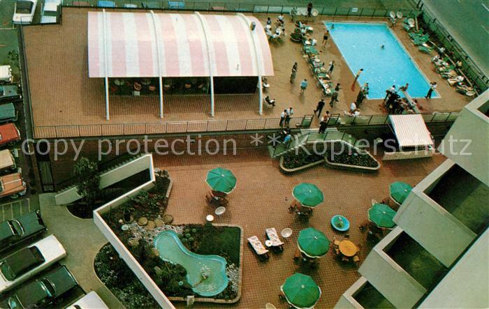 Toronto Canada Fliegeraufnahme Pool Seaway Towers Motor Hotel