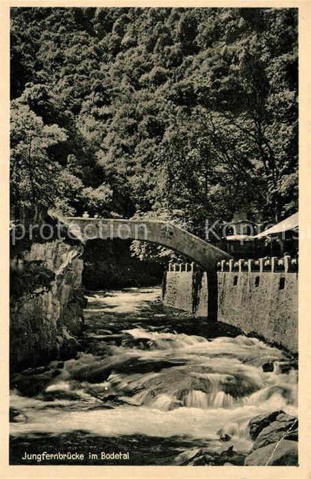 Bodetal Harz Jungfernbruecke