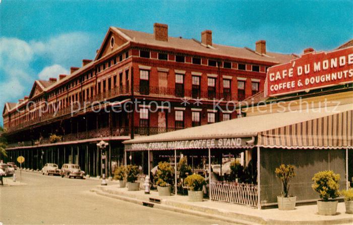 New Orleans Louisiana Pontalba Apartments French Market Coffee Stand