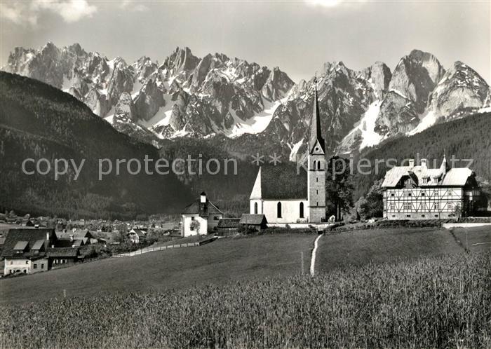 Gosau Oberoesterreich Gosaukamm Donnerkogel Kirche