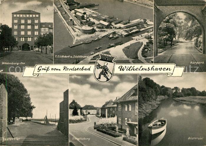 Wilhelmshaven Hindenburg Tor Einfahrt Suedstrand Kurpark Ruestersiel