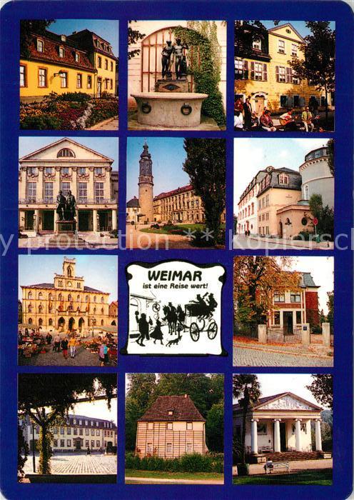 Weimar Thueringen Wittumspalais Ildefonso Brunnen Schillerhaus Nationaltheater R