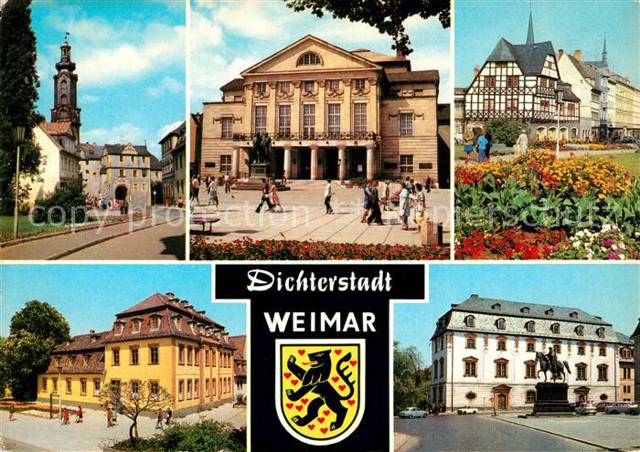 Weimar Thueringen Schloss Deutsches Nationaltheater Markt Wittumspalais