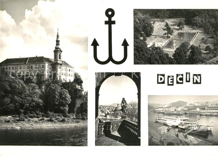 Decin Boehmen Elbschifffahrt Schwimmbad Schloss