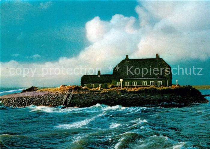 Langeness Rixwarf Hallig Sturmflut