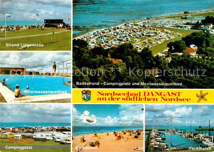 Dangast Nordseebad Strand Liegewiese Meerwasserquellbad Campingplatz Yachthafen
