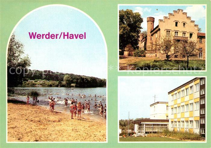 Werder Havel Badestelle Pionierlager Tschoibalsan Glindower See Schloss Petzow