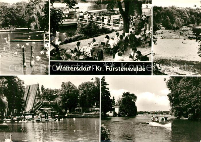 Woltersdorf Erkner Kalksee HO Gaststaette Strandcafe Flakensee Schleuse