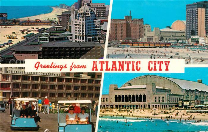 Atlantic City New Jersey Panorama Park Place Boardwalk Hotels
