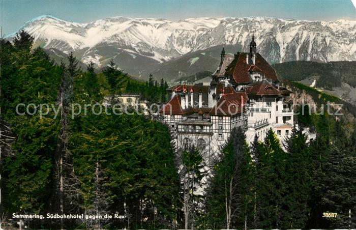 Semmering Niederoesterreich Suedbahnhotel Rax