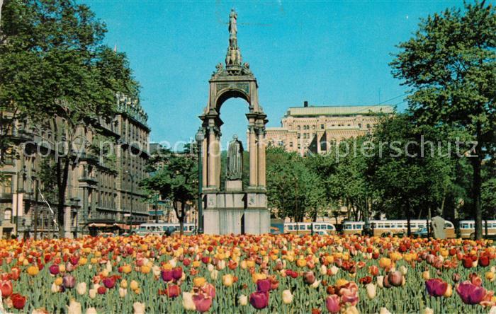 Montreal Quebec Boer War Monument Tulpen Dominian Square