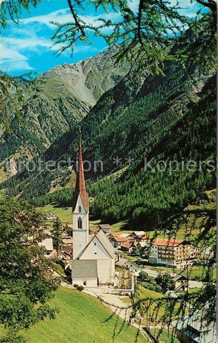 Soelden oetztal Kirche Panorama