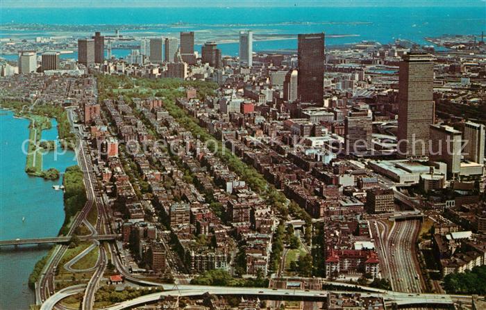 Boston Massachusetts Fliegeraufnahme