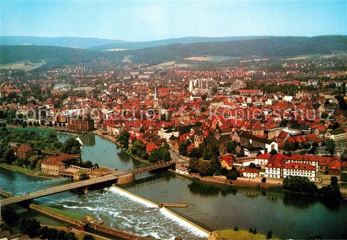 Hameln Weser Fliegeraufnahme