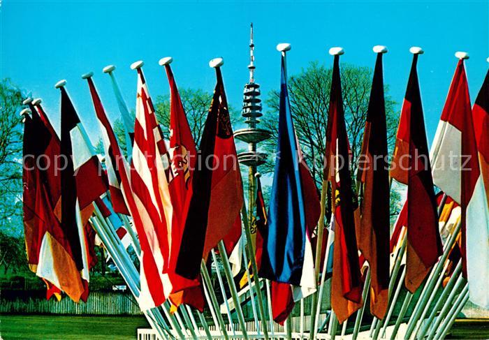 Hamburg Flaggen Hotel Hamburg Plaza Fernsehturm