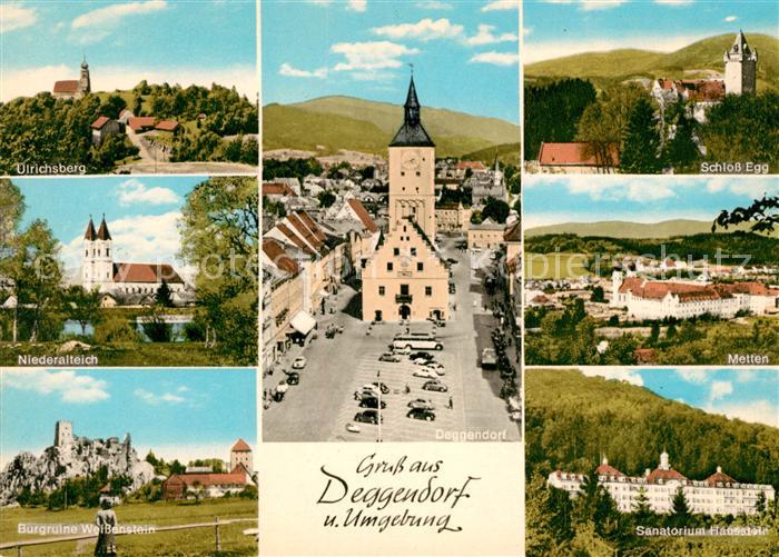 Deggendorf Donau Kirche Schloss Egg Burgruine Weissensee Metten