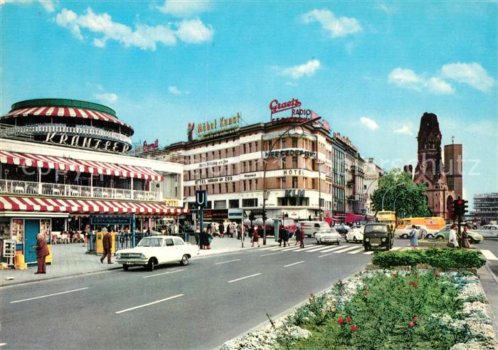 BERLIN  CITY Kurfuerstendamm Kaiser Wilhelm Gedaechniskirche