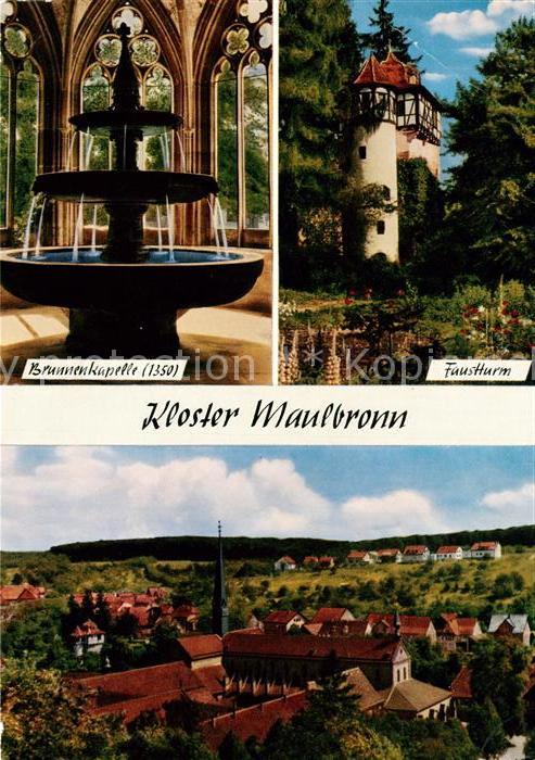 Maulbronn Kloster Brunnenkapelle Faustturm Panorama