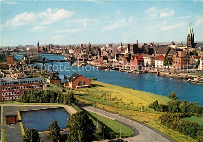 BREMEN  CITY Stadtansicht Weser