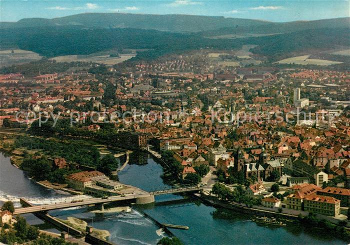 Hameln Weser Fliegeraufnahme
