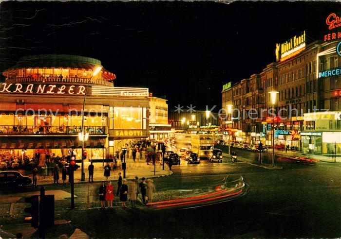BERLIN  CITY Nachtaufnahme Cafe Kranzler Kurfuerstendamm