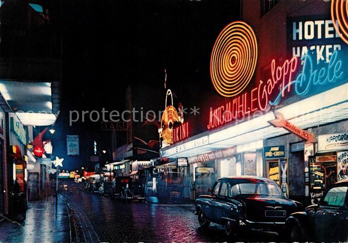 Pauli St Nachtaufnahme Grosse Freiheit