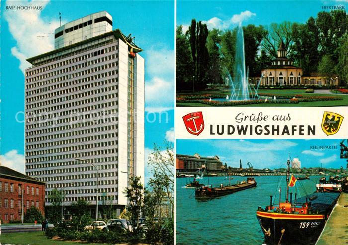 Ludwigshafen Rhein Ebertpark BASF Hochhaus