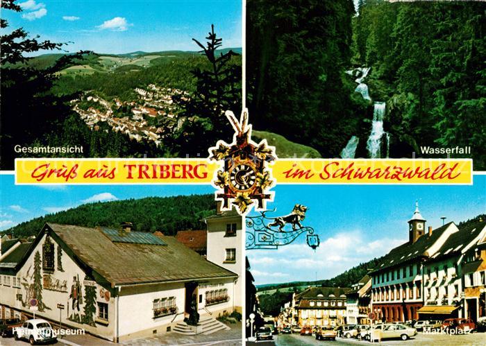 Triberg Schwarzwald Wasserfall Heimatmuseum Marktplatz Panorama