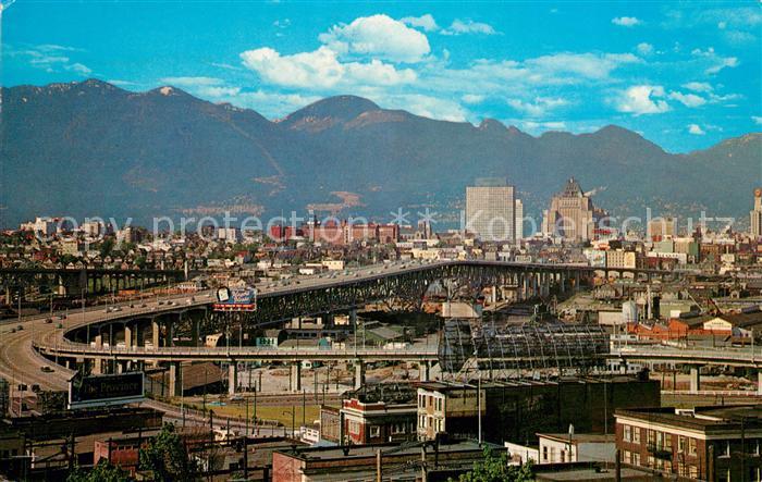 Vancouver British Columbia Granville Bridge Skyline