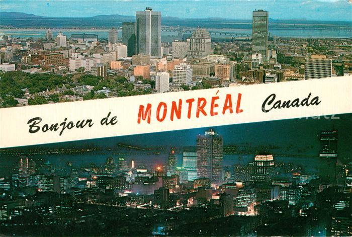Montreal Quebec Panorama Nachtaufnahme