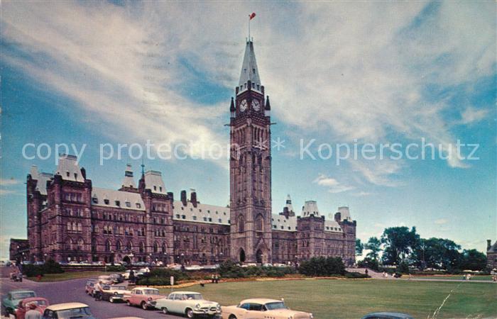 Ottawa Ontario Main Building Peace Tower Canadian Houses of Parliament